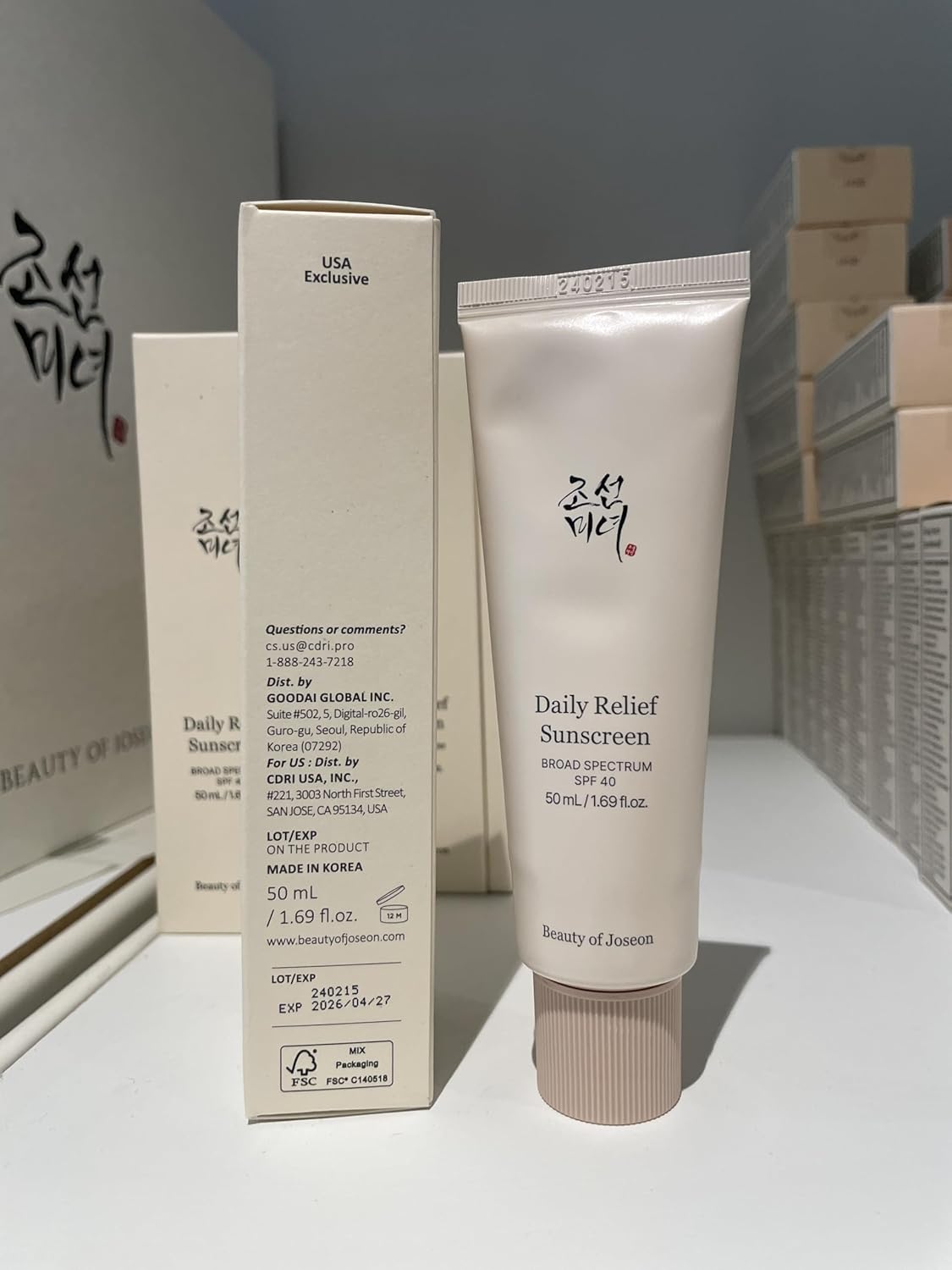 Daily Relief Sunscreen for face Sun moisturizing SPF 40